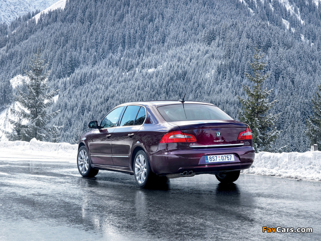 Škoda Superb 4x4 2009–13 wallpapers (640 x 480)