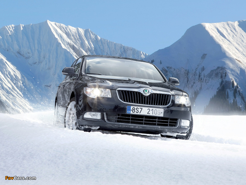 Škoda Superb 4x4 2009–13 wallpapers (800 x 600)