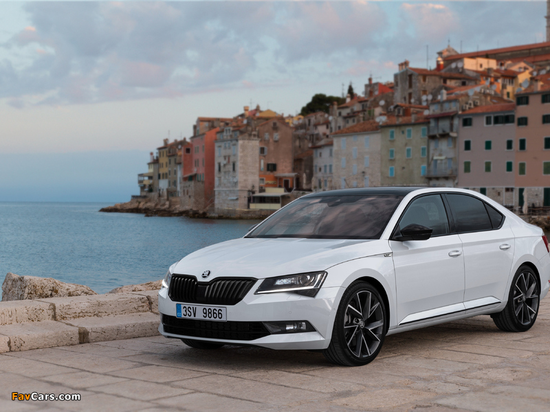 Škoda Superb SportLine 2015 wallpapers (800 x 600)