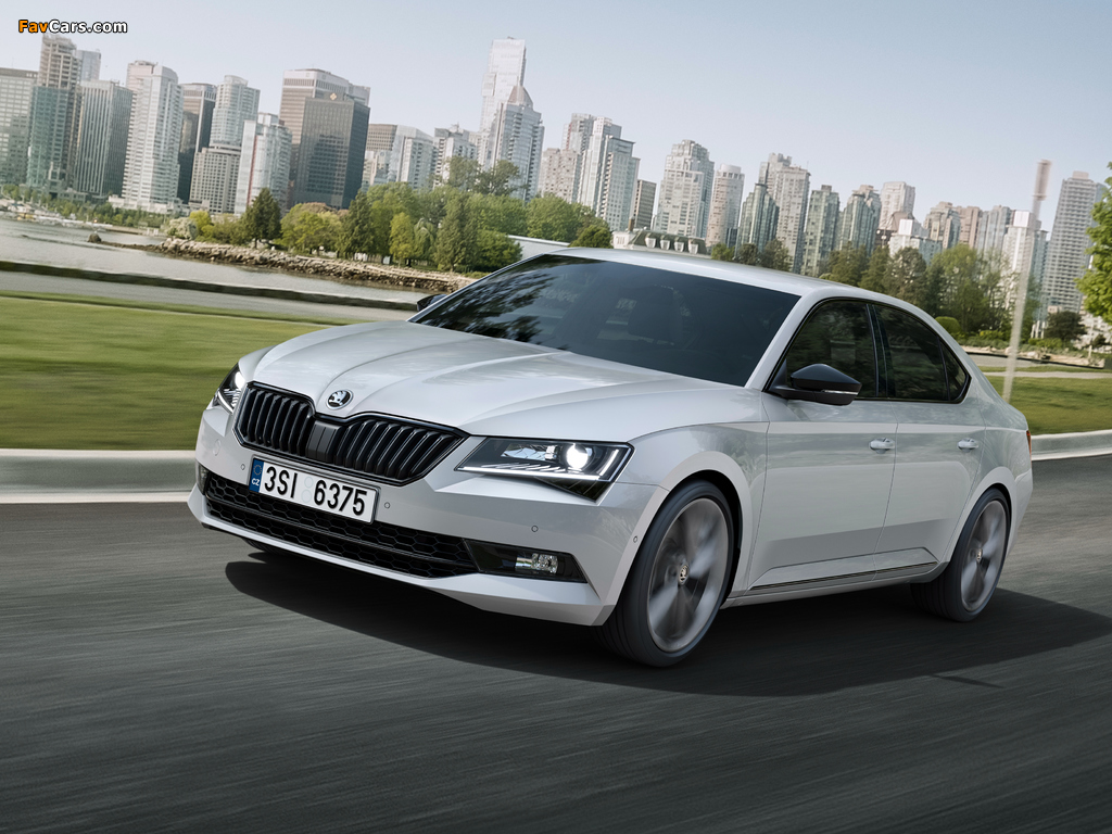 Škoda Superb SportLine 2015 wallpapers (1024 x 768)