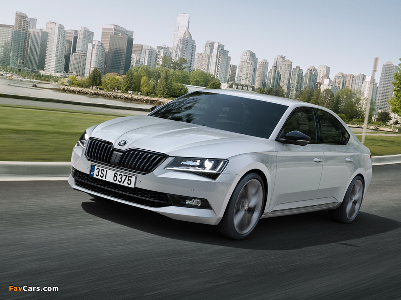 Škoda Superb SportLine 2015 wallpapers (800 x 600)