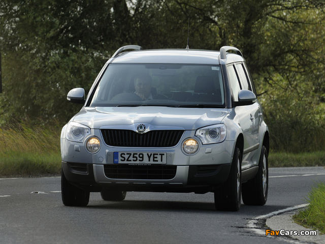 Škoda Yeti UK-spec 2009–14 wallpapers (640 x 480)