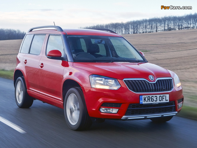 Škoda Yeti UK-spec 2014 wallpapers (640 x 480)