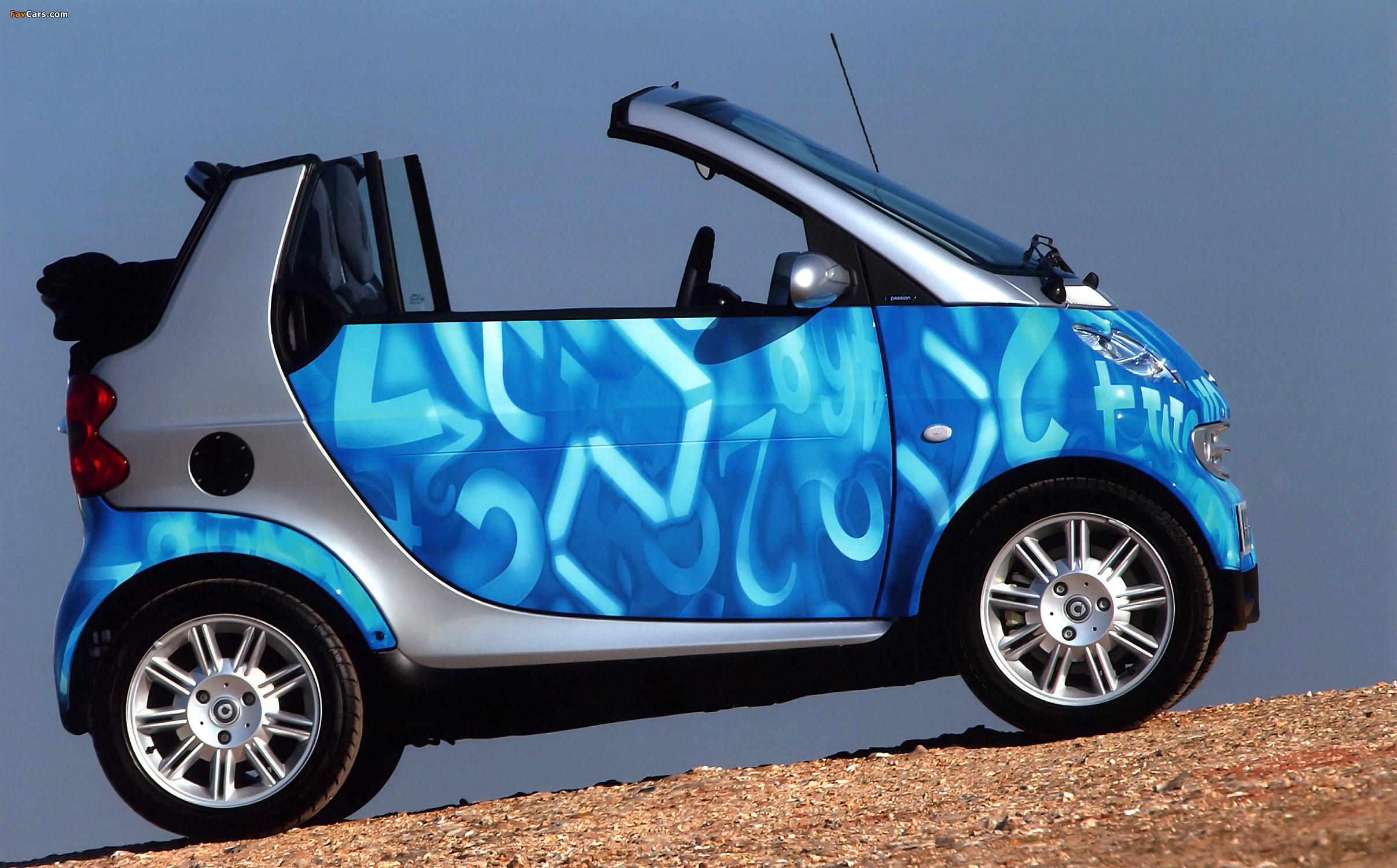 Smart City Cabrio UK-spec 2000–04 wallpapers (2414 x 1500)