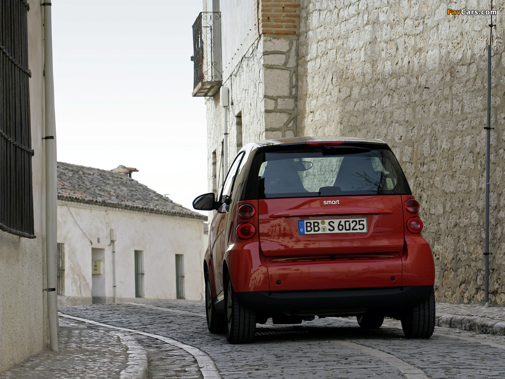 Smart ForTwo Passion Coupe 2007–10 pictures (1024 x 768)
