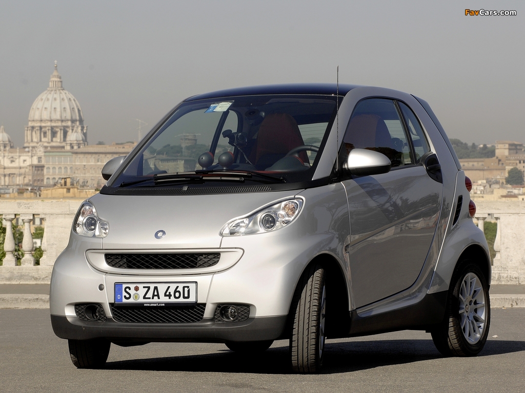 Smart ForTwo Passion Coupe 2007–10 wallpapers (1024 x 768)