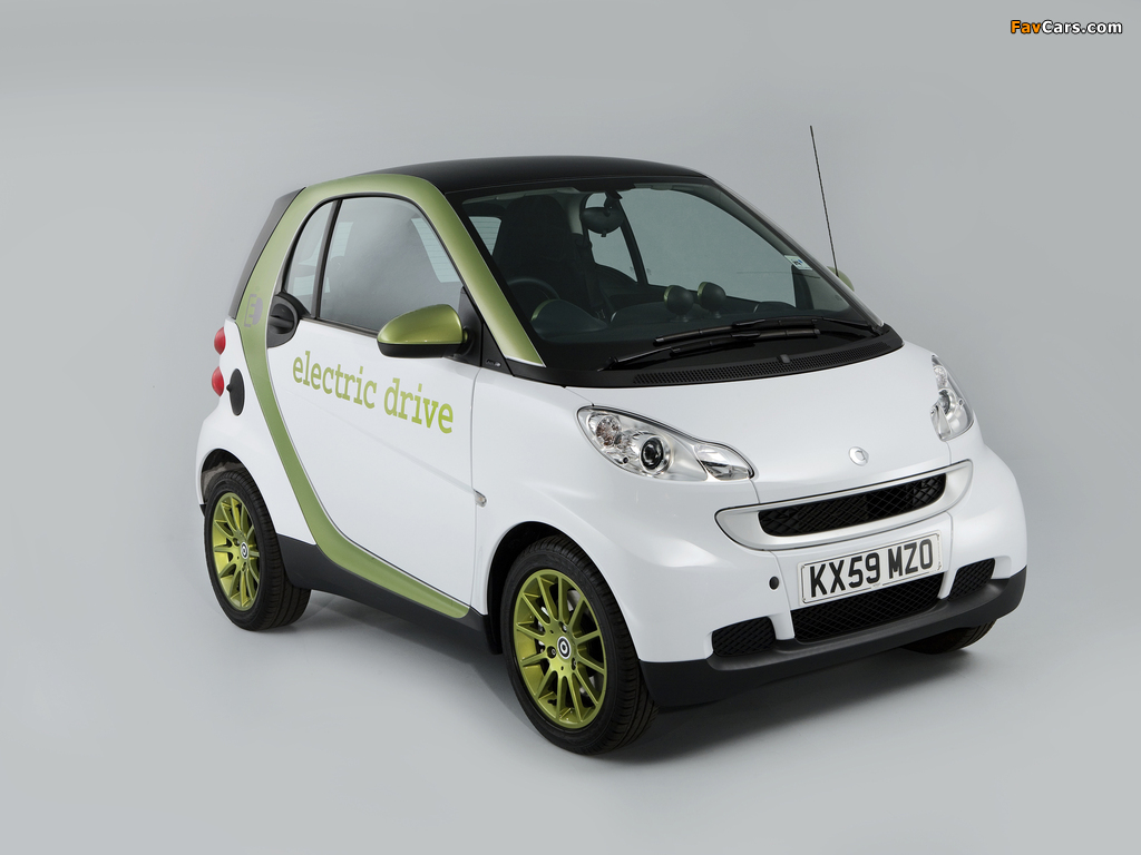 Smart ForTwo Electric Drive UK-spec 2009–11 wallpapers (1024 x 768)