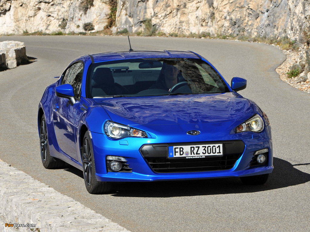 Subaru BRZ Aero Package EU-spec (ZC6) 2012 wallpapers (1024 x 768)