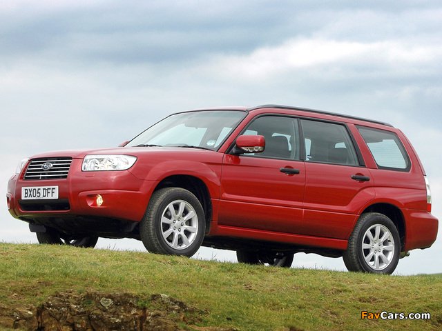 Subaru Forester 2.0X UK-spec (SG) 2005–08 photos (640 x 480)