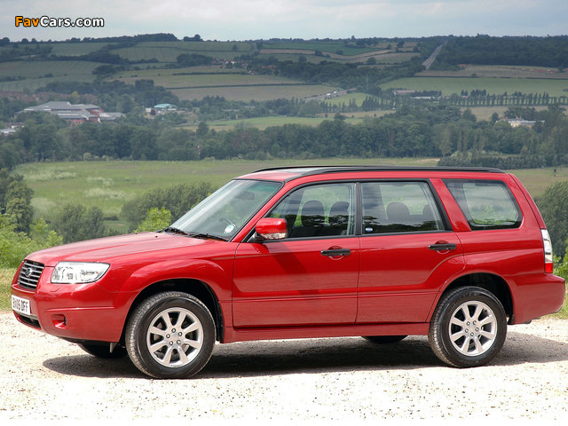 Subaru Forester 2.0X UK-spec (SG) 2005–08 wallpapers (640 x 480)