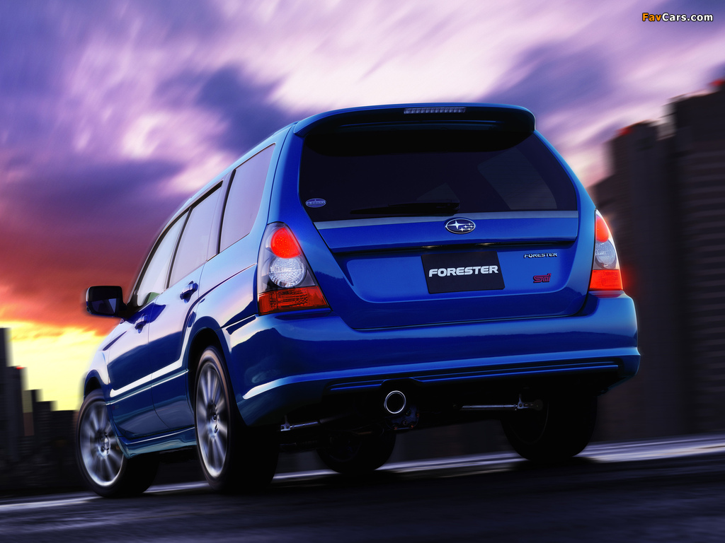 Subaru Forester STi 2005–08 wallpapers (1024 x 768)