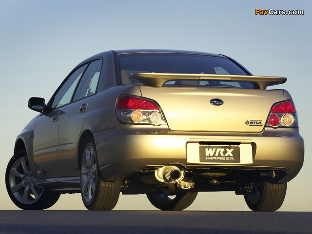 Pictures of Subaru Impreza WRX AU-spec (GDB) 2005–07 (640 x 480)