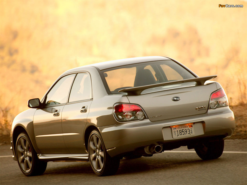 Subaru Impreza WRX US-spec (GDB) 2005–07 wallpapers (1024 x 768)