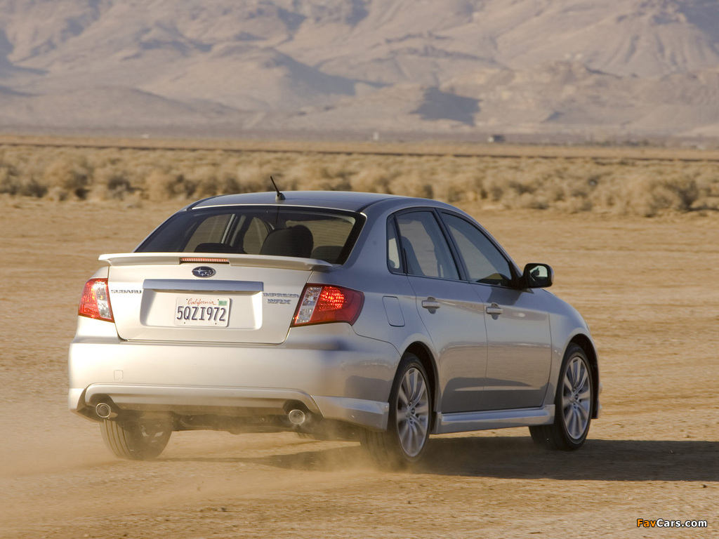 Subaru Impreza WRX Sedan US-spec 2007–10 images (1024 x 768)