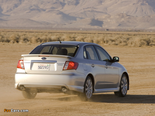 Subaru Impreza WRX Sedan US-spec 2007–10 images (640 x 480)