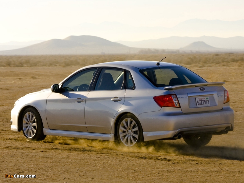 Subaru Impreza WRX Sedan US-spec 2007–10 photos (800 x 600)