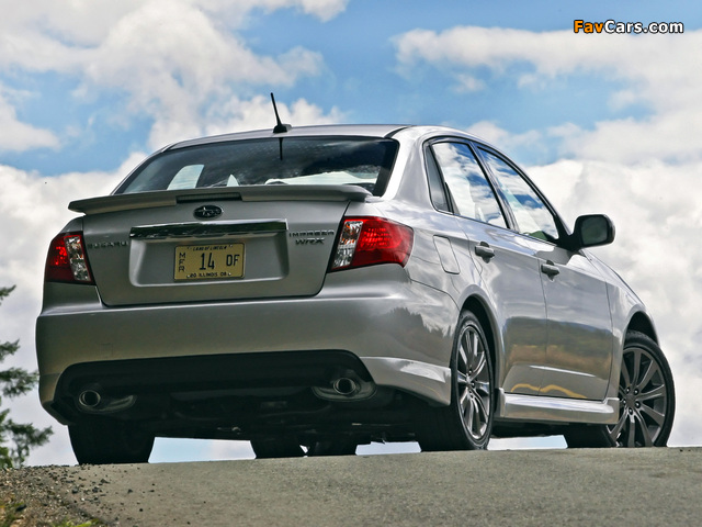 Subaru Impreza WRX Sedan US-spec 2007–10 pictures (640 x 480)