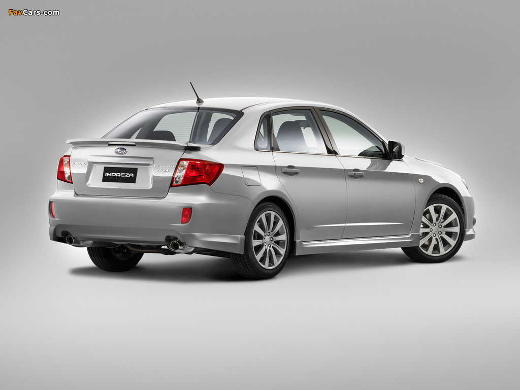 Subaru Impreza WRX Sedan 2008–10 pictures (1024 x 768)