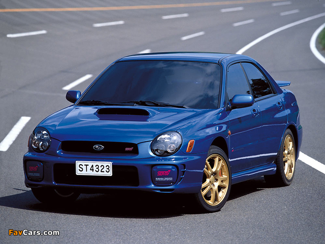 Subaru Impreza WRX STi 2001–02 wallpapers (640 x 480)