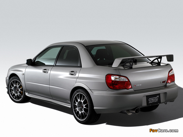 Subaru Impreza STi S203 (GDB) 2005 wallpapers (640 x 480)