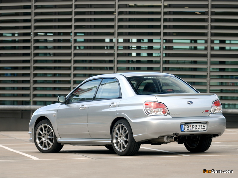 Subaru Impreza WRX STi Limited 2006 wallpapers (800 x 600)