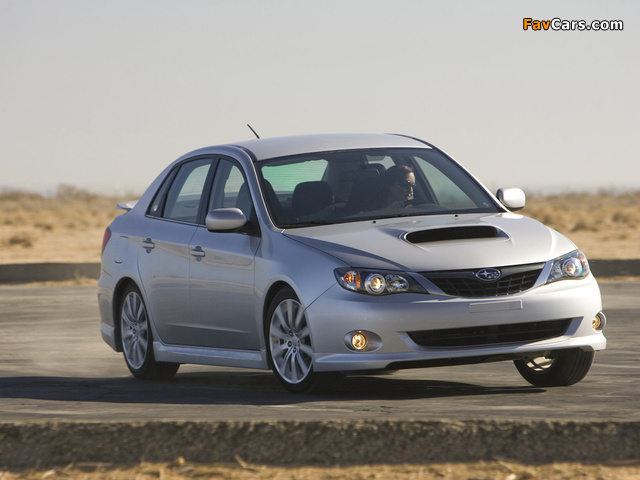 Subaru Impreza WRX Sedan US-spec 2007–10 wallpapers (640 x 480)