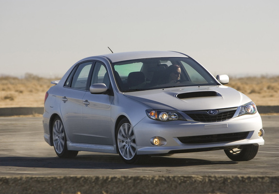 Subaru Impreza WRX Sedan US-spec 2007–10 wallpapers