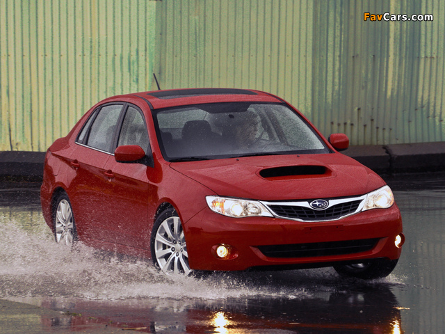 Subaru Impreza WRX Sedan US-spec 2007–10 wallpapers (640 x 480)