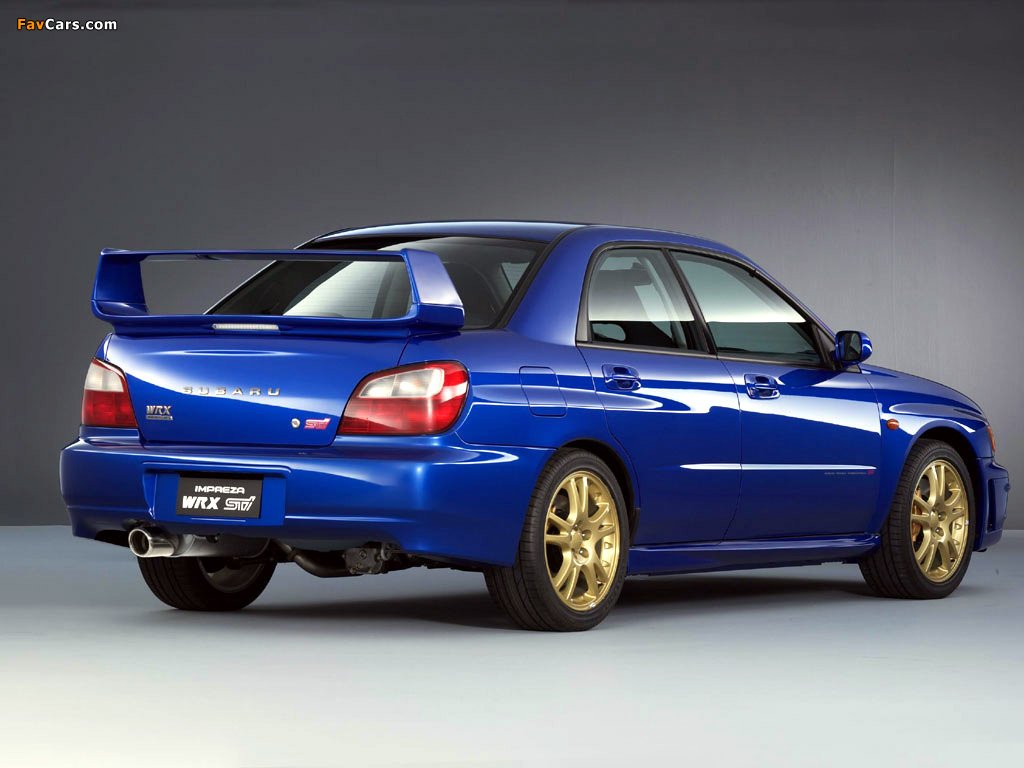 Subaru Impreza WRX STi 2001–02 wallpapers (1024 x 768)