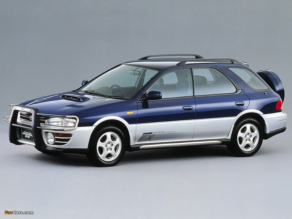 Subaru Impreza Wagon Gravel EX 1992–96 wallpapers (1024 x 768)