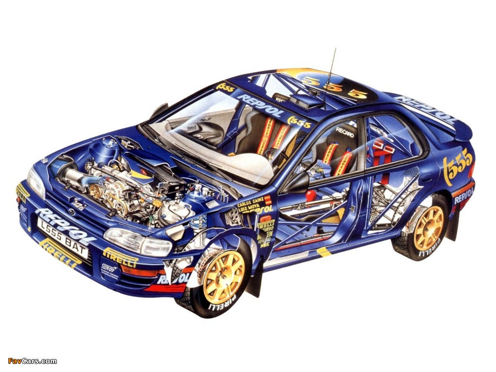 Subaru Impreza WRC (GC8) 1997–2000 wallpapers (1024 x 768)