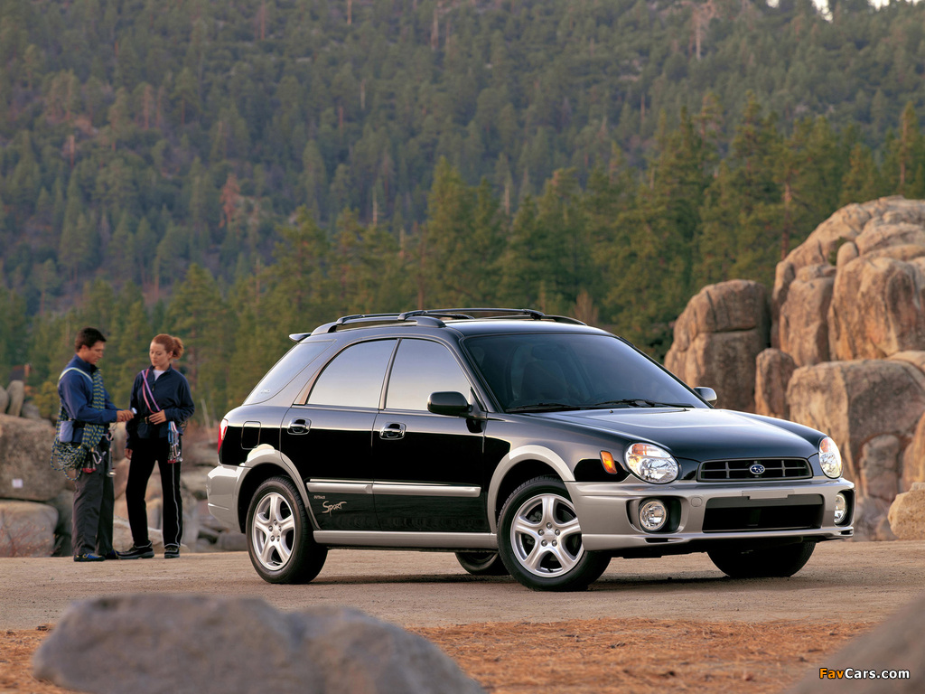 Subaru Impreza Outback Sport (GG) 2001–03 images (1024 x 768)