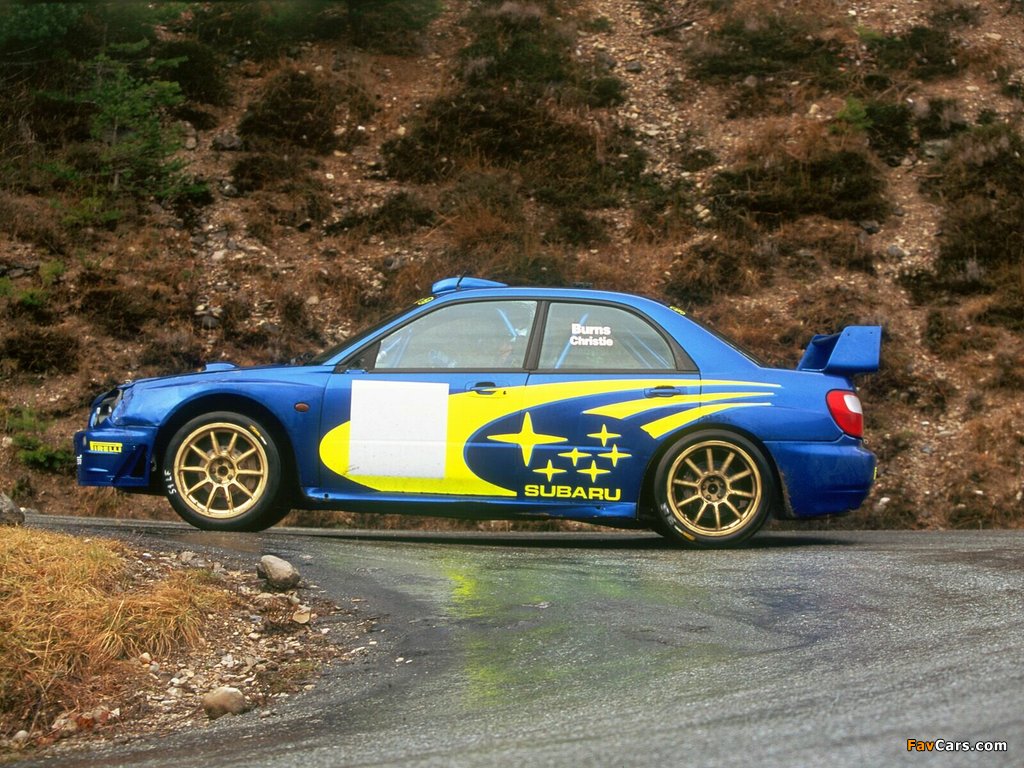 Subaru Impreza WRC 2001–02 wallpapers (1024 x 768)
