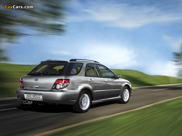 Subaru Impreza 2.0R Wagon (GG) 2005–07 images (640 x 480)