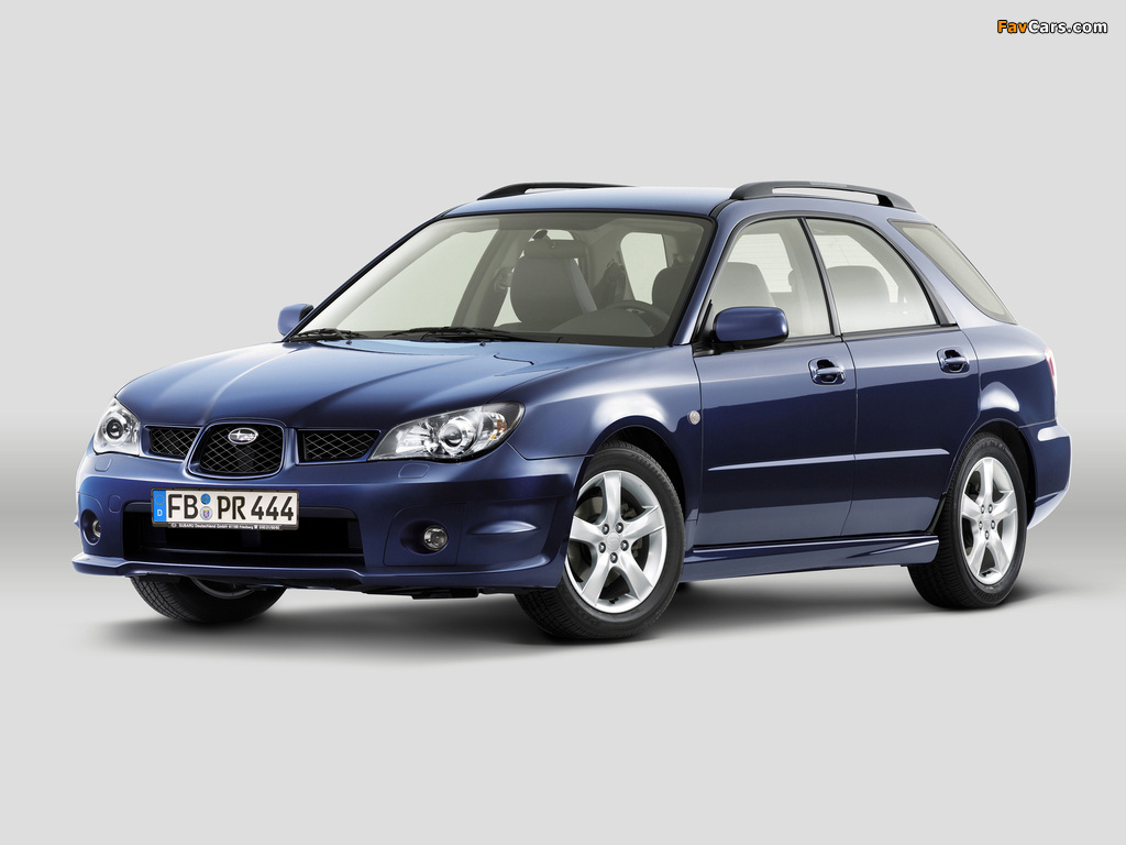Subaru Impreza 2.0R Wagon (GG) 2005–07 images (1024 x 768)