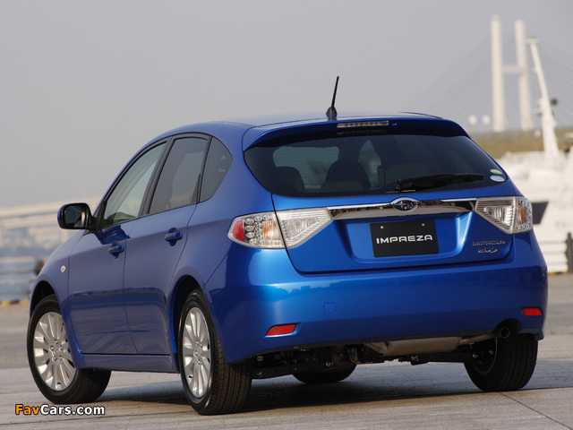 Subaru Impreza Hatchback JP-spec (GH) 2007–11 photos (640 x 480)