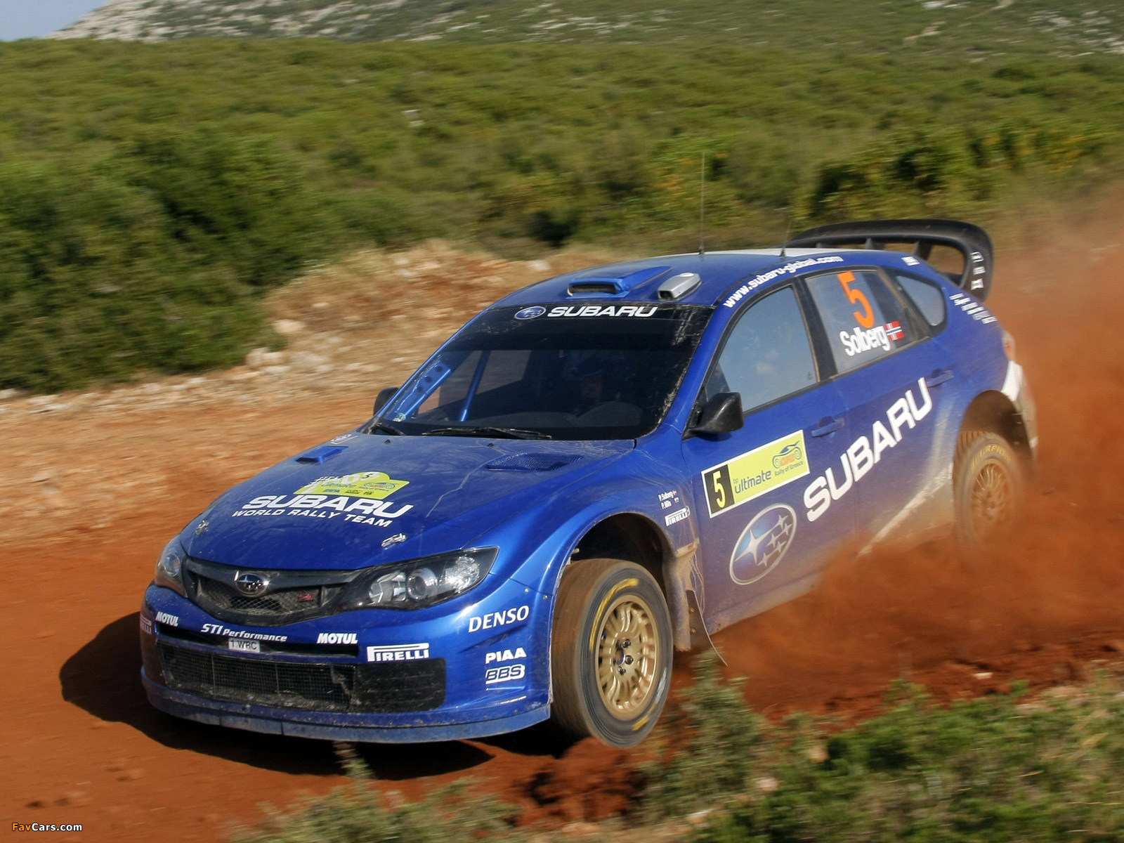 Subaru Impreza WRC 2008 wallpapers (1600 x 1200)