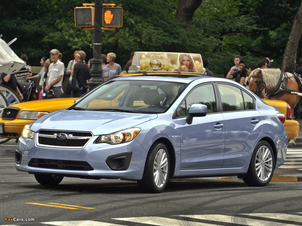 Subaru Impreza Sedan US-spec 2011 images (1024 x 768)