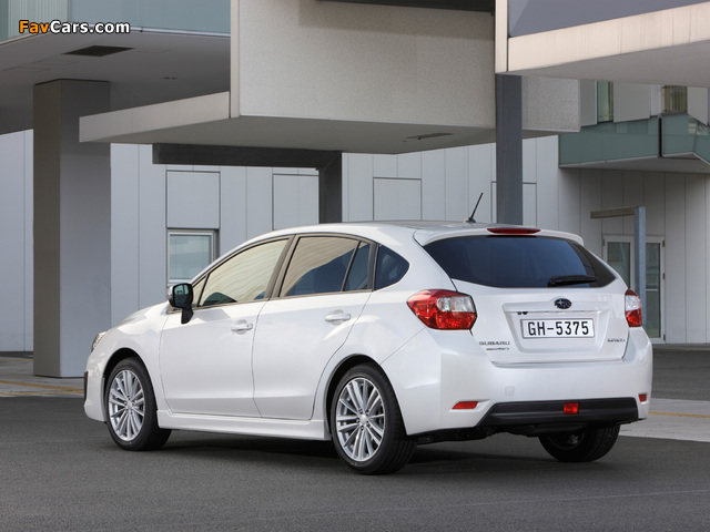 Subaru Impreza Hatchback (GP) 2011 wallpapers (640 x 480)