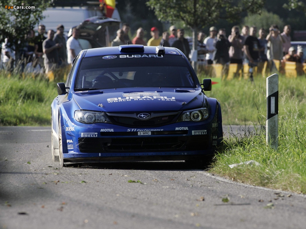 Subaru Impreza WRC 2008 wallpapers (1024 x 768)