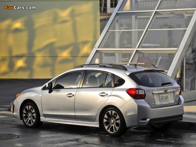 Subaru Impreza Sport Hatchback US-spec 2011 wallpapers (640 x 480)