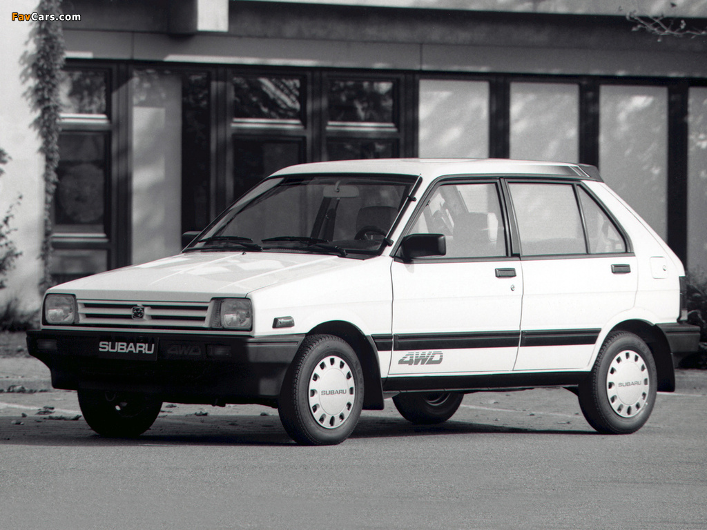 Images of Subaru Justy 5-door 4WD 1984–88 (1024 x 768)