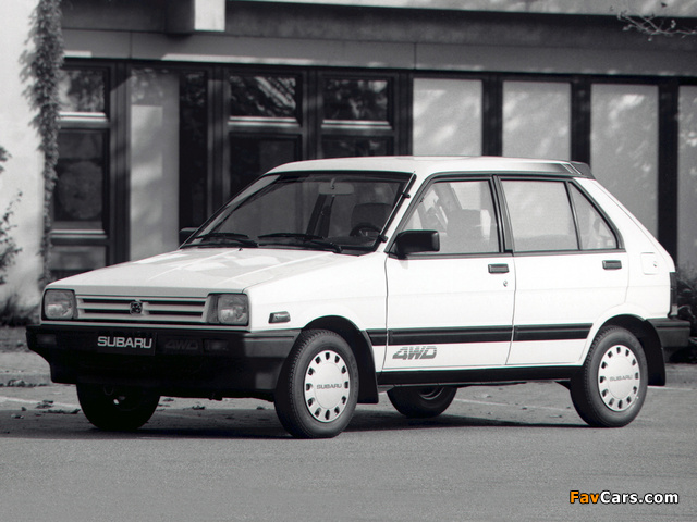 Images of Subaru Justy 5-door 4WD 1984–88 (640 x 480)