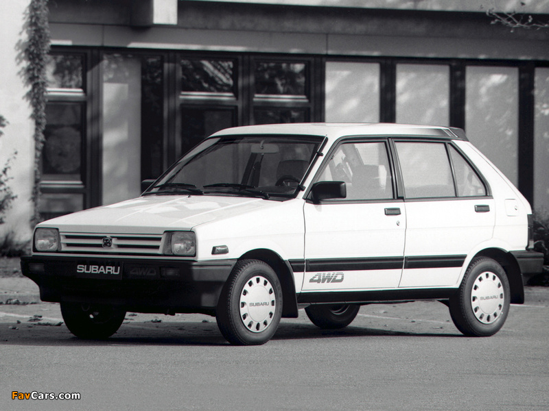 Images of Subaru Justy 5-door 4WD 1984–88 (800 x 600)