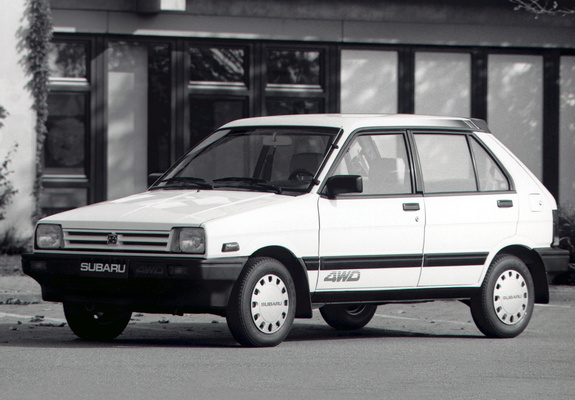 Images of Subaru Justy 5-door 4WD 1984–88