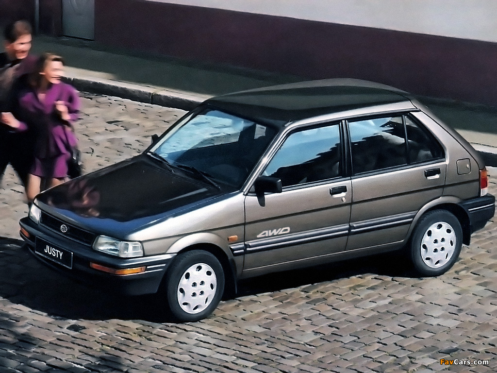Photos of Subaru Justy 5-door 1988–94 (1024 x 768)