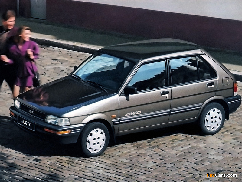 Photos of Subaru Justy 5-door 1988–94 (800 x 600)
