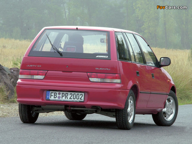 Photos of Subaru Justy 5-door 1994–2003 (640 x 480)