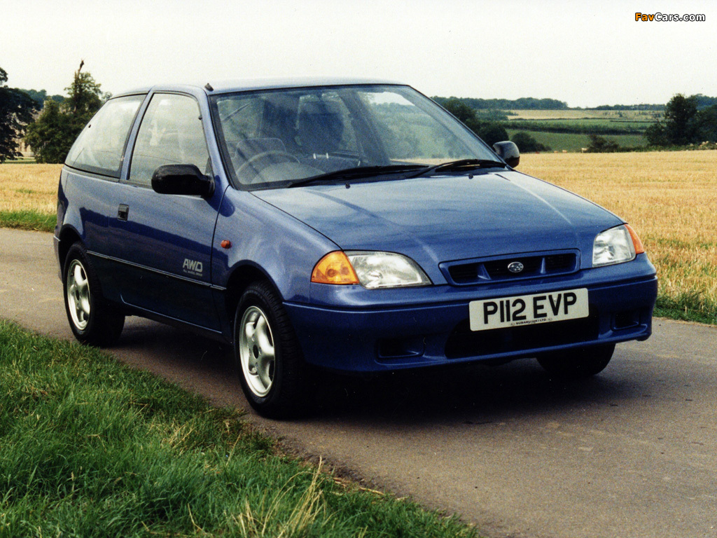 Pictures of Subaru Justy 3-door UK-spec 1994–2003 (1024 x 768)