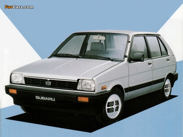 Subaru Justy 5-door 1984–88 wallpapers (640 x 480)